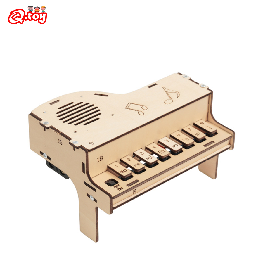 Diy Electronics Parts - Modèle de Piano électronique en bois,