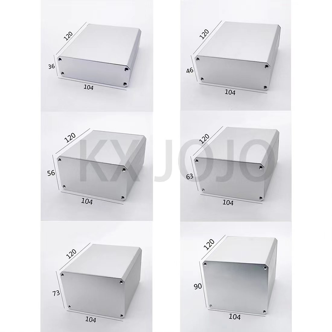 Diy Projects With Electronics - Boîtier en aluminium 104x36/46/56/63/73/90x120mm, boîte à