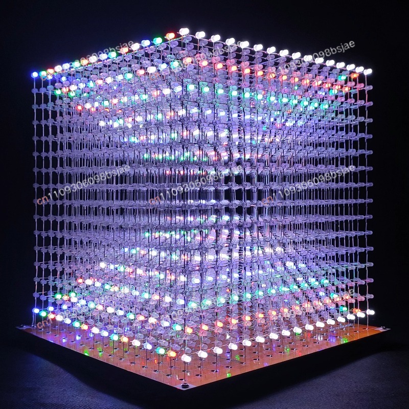 Diy Electronics Parts - Kit de cube lumineux 3D16MINI 16X16X16,