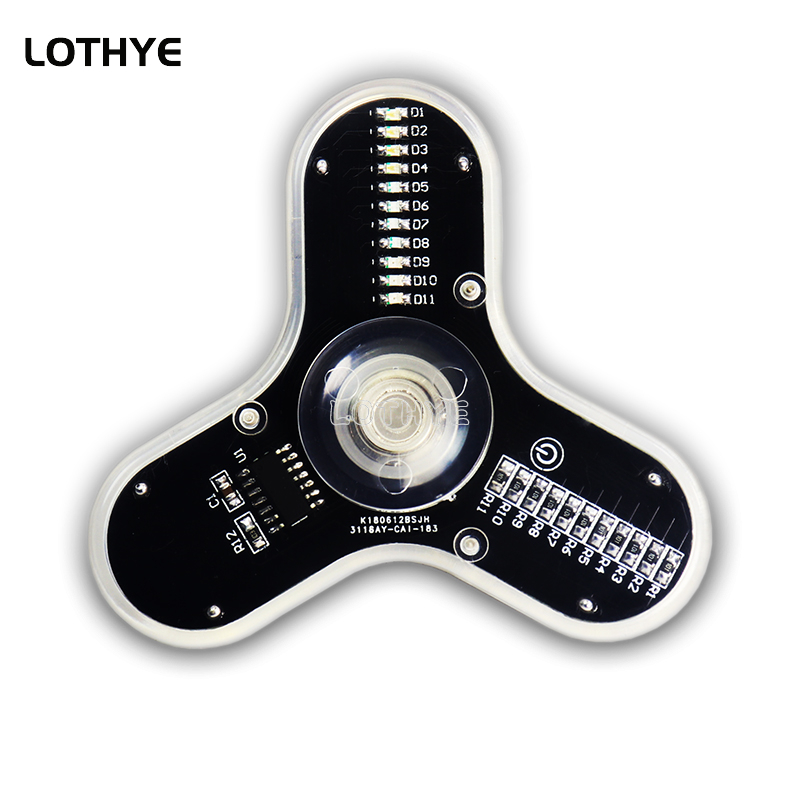 Diy Electronics Parts - LED Fidget Spinner fabrication haut-parleur atmosphère