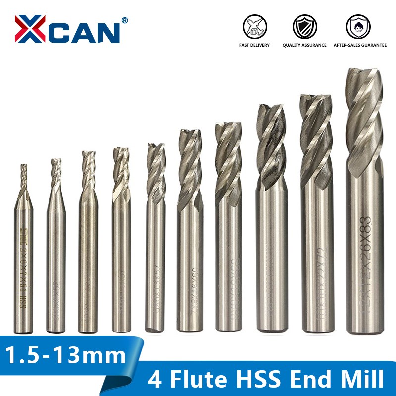 Diy Cnc Router Electronics - XCAN HSS fraise 4 cannelures fraise
