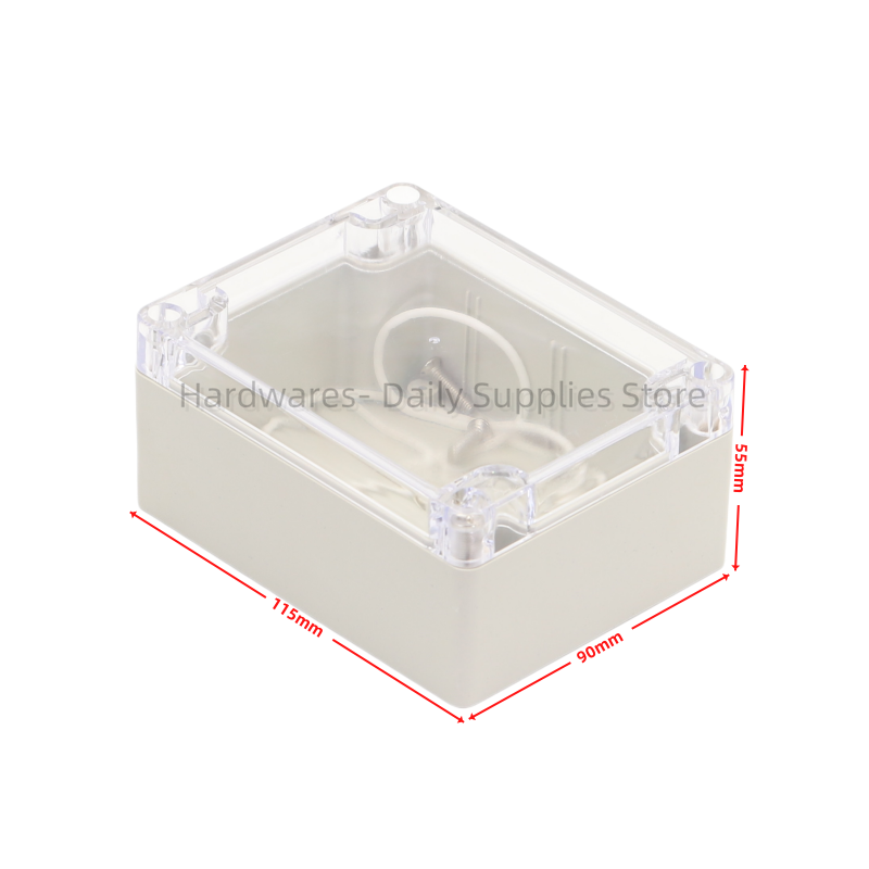 Diy Electronics Housing - Boîtier en plastique étanche 115x90x55mm, 1