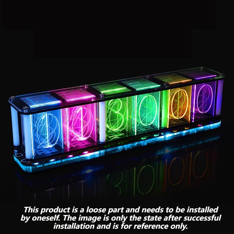 Diy Electronics Desk - Kit d'horloge à tube lumineux DIY