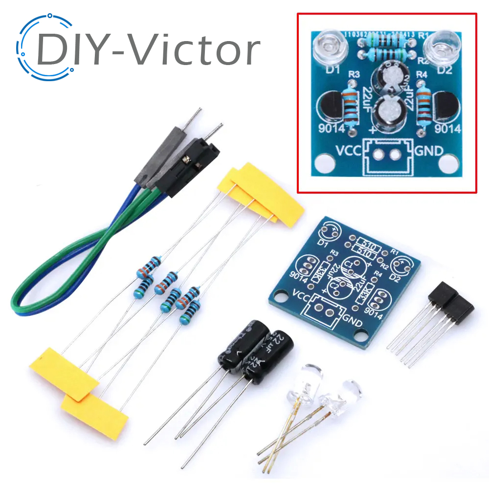 Diy Electronics Components Kit - MHT11 Simple 5MM LED Flash bricolage