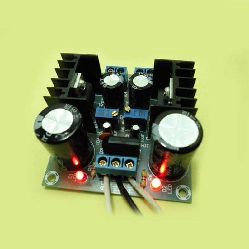 Diy Electronics Parts - Adaptateur d'alimentation double carte fusionné LM317