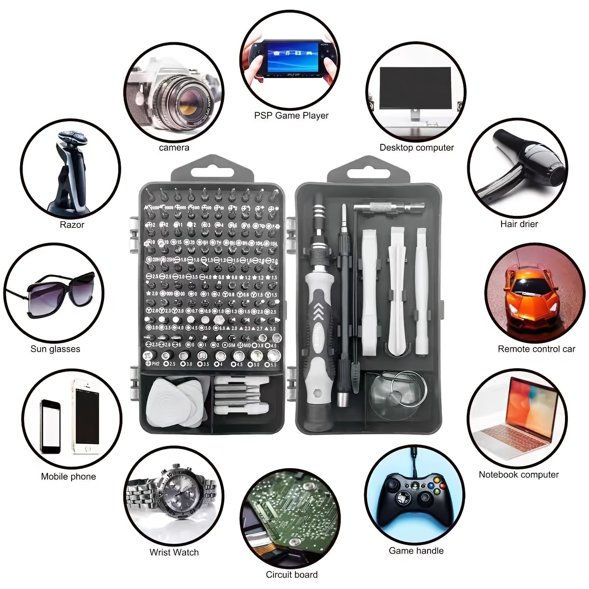 Jeu d'embouts de tournevis 115 - Diy Electronics Repair Kit avis et prix
