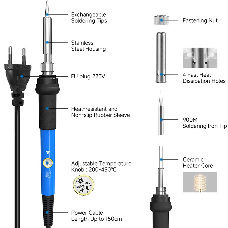 Kit de fer à souder électrique - Diy Electronics Tools avis et prix