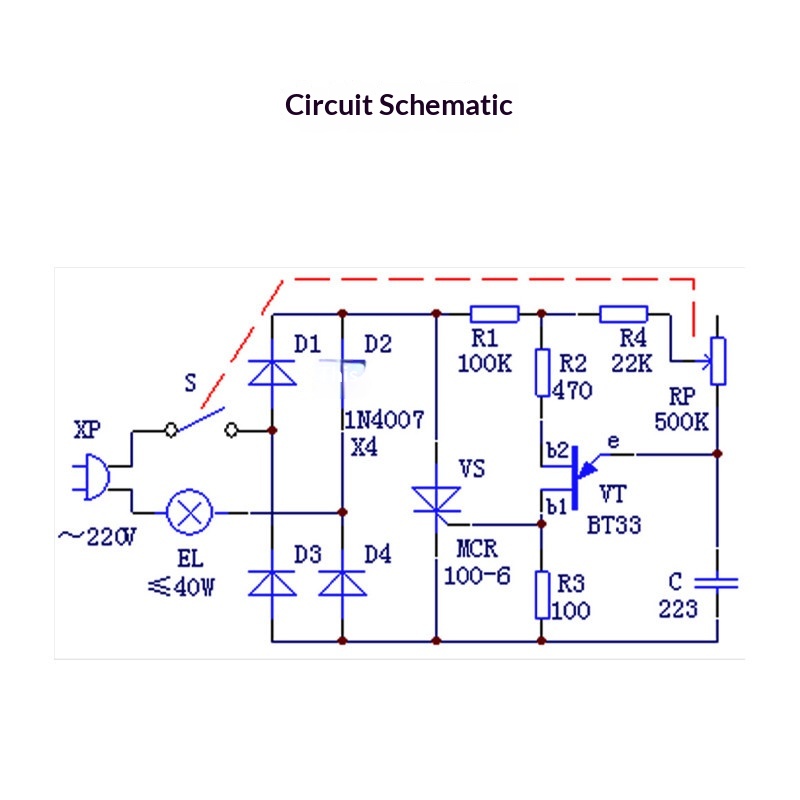 Kit de circuit de lampe de bur - Diy Electronics Desk avis et prix