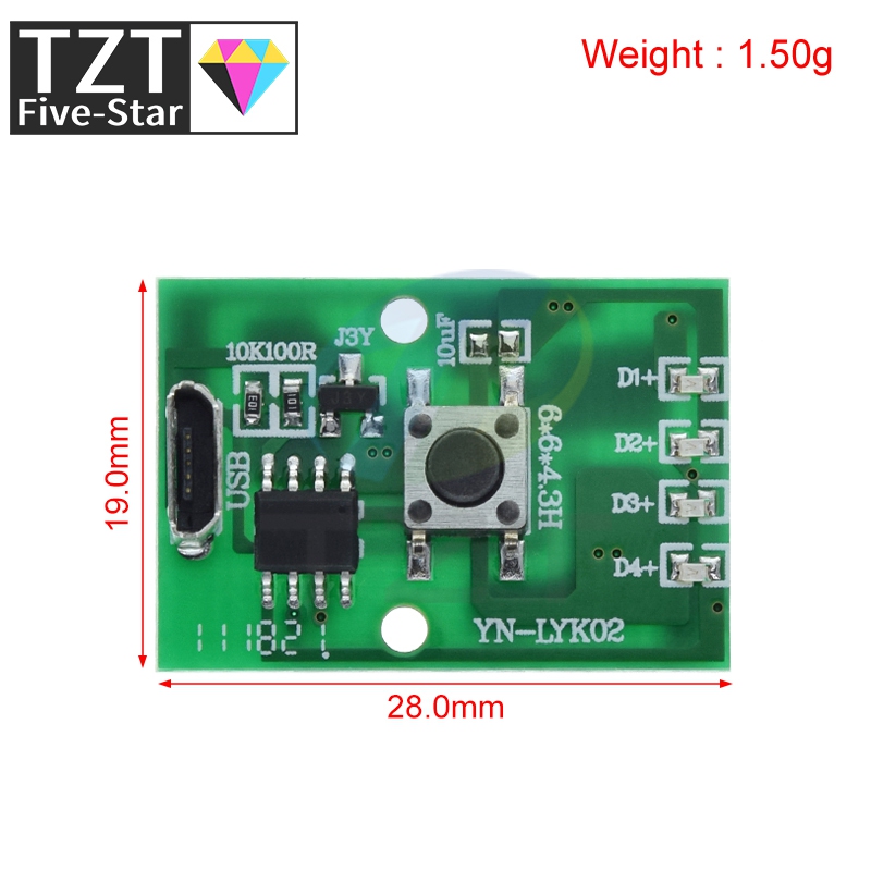 1/5 PIÈCES Lampe De Poche Cart - Diy Electronics Desk avis et prix