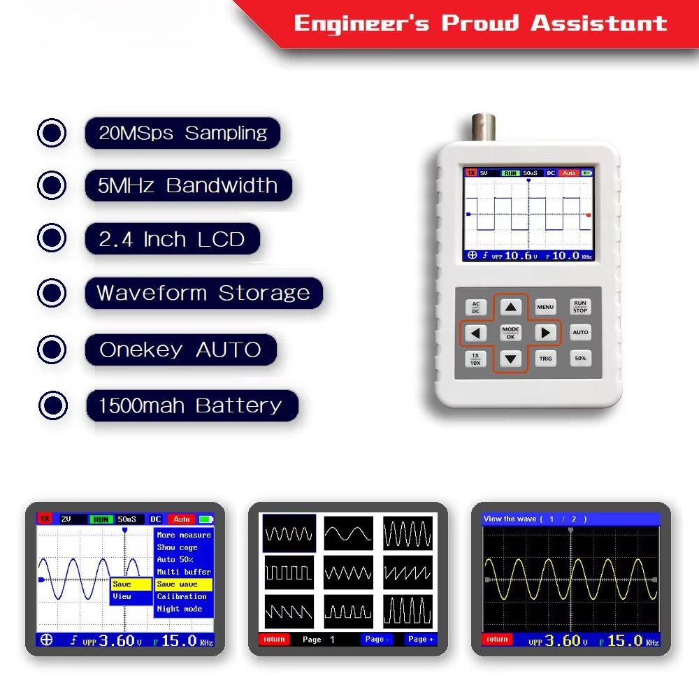 Oscilloscope numérique portabl - Oscilloscope Dso Mini avis et prix